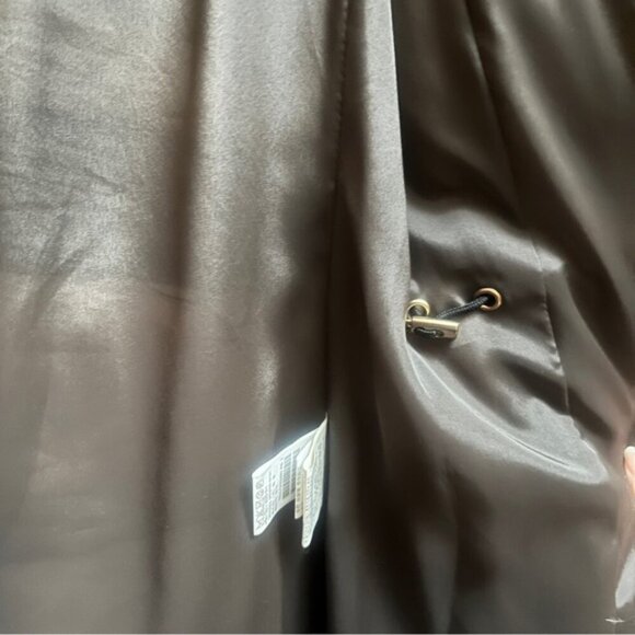 Time Duck Feather Down Puffer Jacket Mid Length Black Size M - Picture 10 of 13